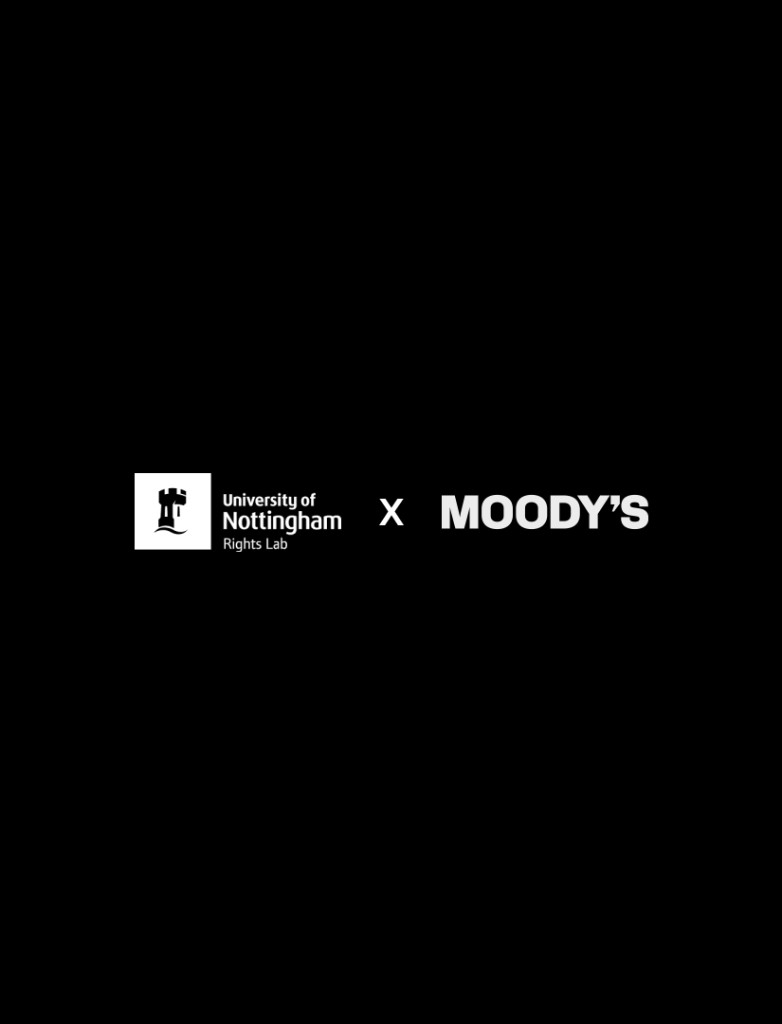 Moody's and University of Nottingham Rights Lab partnership logo