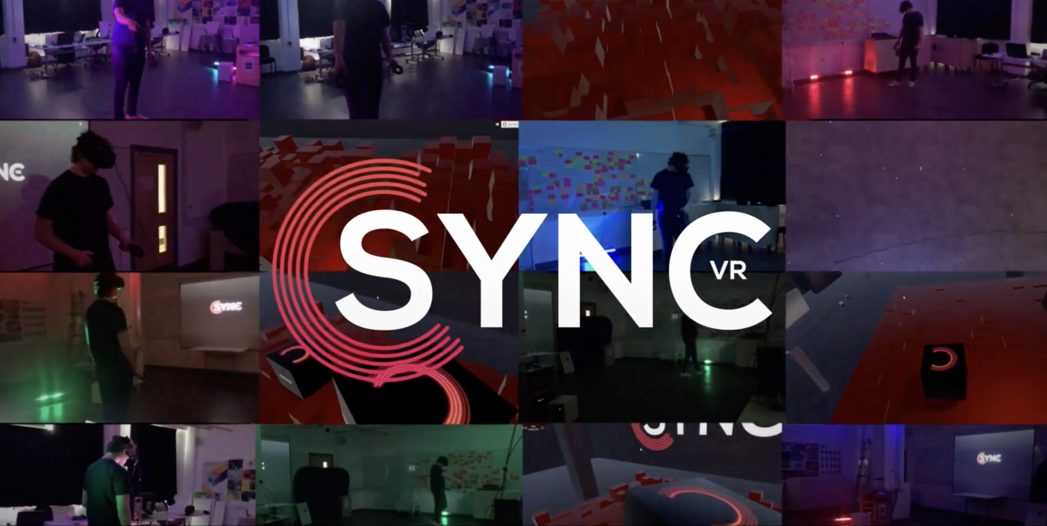 Collage of Sync VR environment screenshots