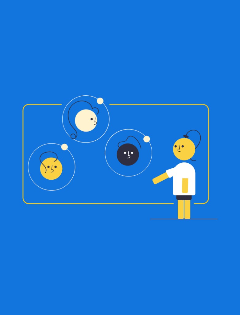 Myndr — onboarding and character illustration