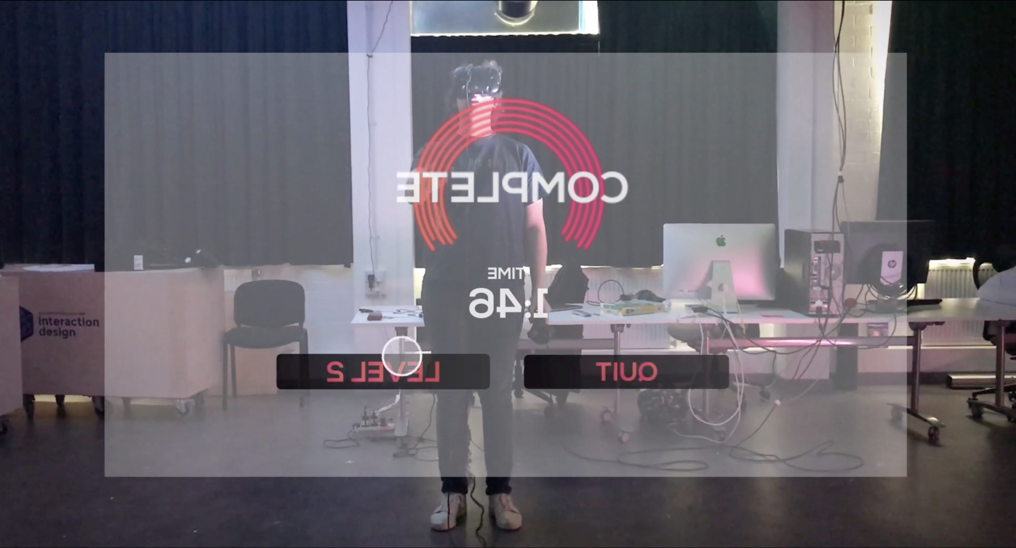 Sync VR in-headset UI design